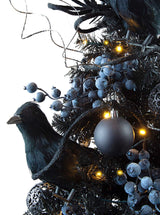 Blackbird (3ft Mini Tree + Ornament Set) Cranberry Frog