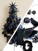 Blackbird (3ft Mini Tree + Ornament Set) Cranberry Frog