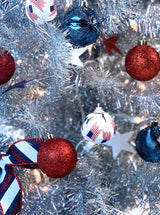 Rocket (4ft Mini Tree + Ornament Set) Cranberry Frog