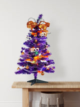 Booburry Mini Tree (3ft Tree + 45pc Ornament Set) Cranberry Frog