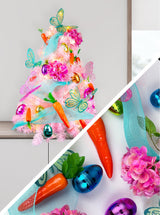 Butterfly Bloom (3ft Mini Tree + Ornament Kit) Cranberry Frog