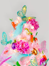 Butterfly Bloom (3ft Mini Tree + Ornament Kit) Cranberry Frog