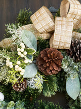 Picadilly Wreath Cranberry Frog