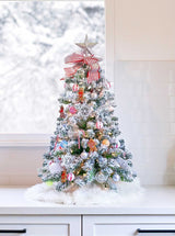 Sweetshire (3ft Mini Tree + 50pc Ornament Set) Cranberry Frog
