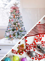 Sweetshire (3ft Mini Tree + 50pc Ornament Set) Cranberry Frog