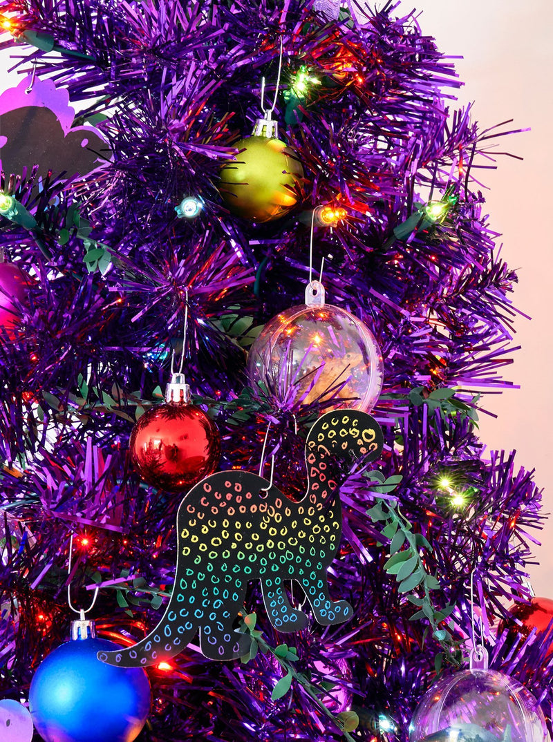 mini lavender christmas tree Fossington (3ft Mini Tree + 60pc Ornament Set) – Cranberry Frog